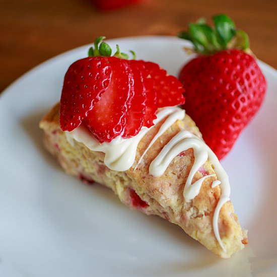 Strawberry Cream Scones