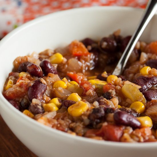 Rainbow Vegetarian Chili