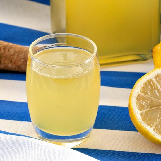 Home-made Limoncello