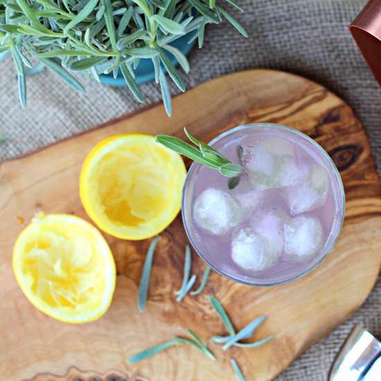 Lavender Gin and Cloudy Lemonade