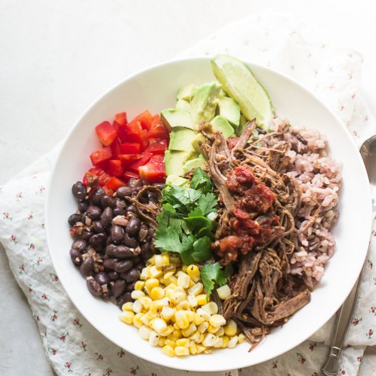 Tex-Mex Beef Fajita Nourish Bowl