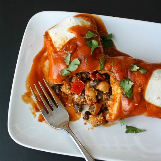 Protein Monster Vegan Enchiladas