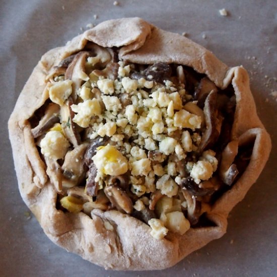 Mushroom and Leek Galette for Two