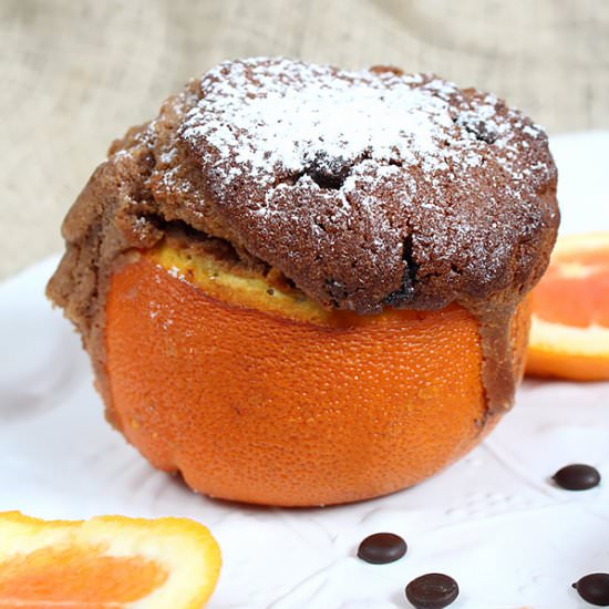 Orange baked chocolate cake