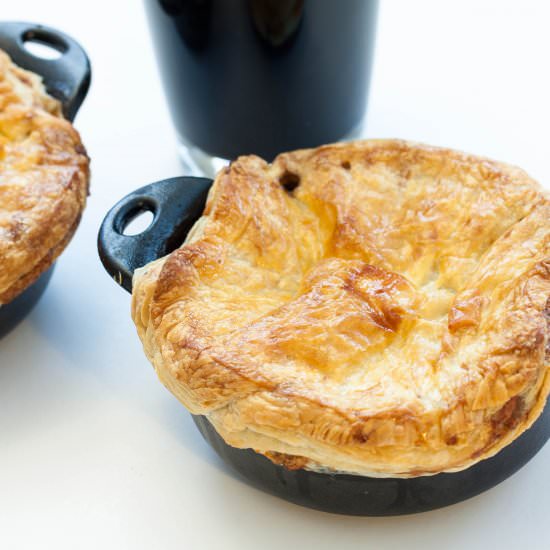 Beef & Stout Pie with Stilton Pastry