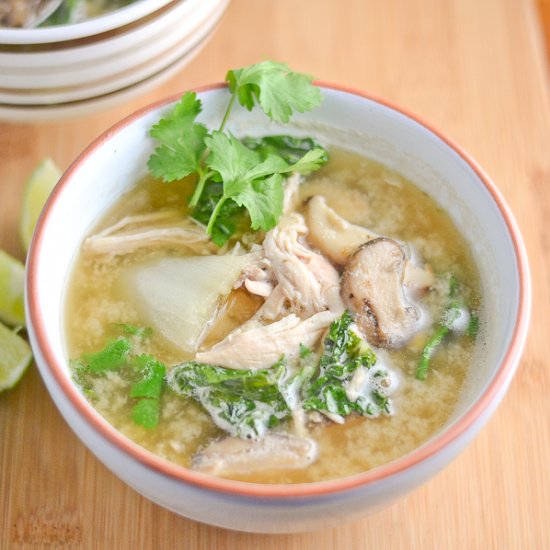 Chicken and Vegetable Miso Soup