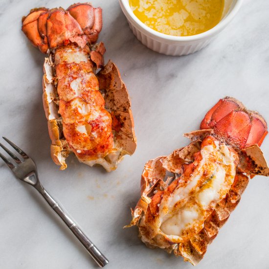 Perfect Broiled Lobster Tails