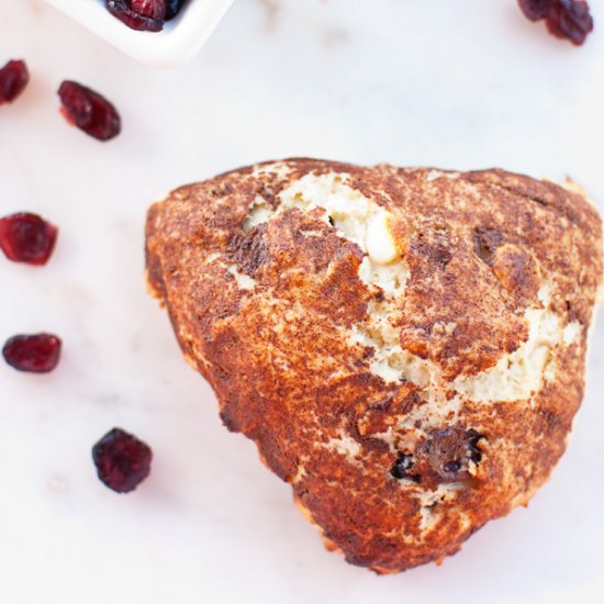 Cranberry White Chocolate Scones