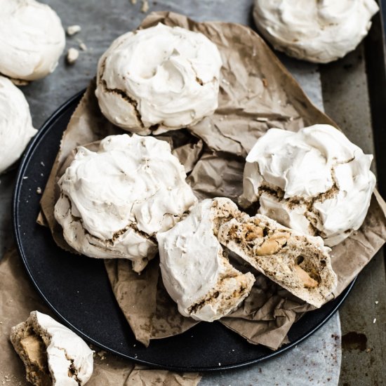 Caramelized white mocha meringue