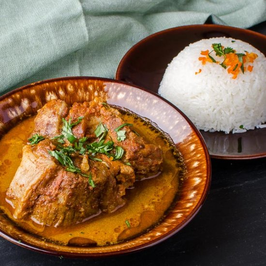 Thai Red Curry and Tamarind Pork