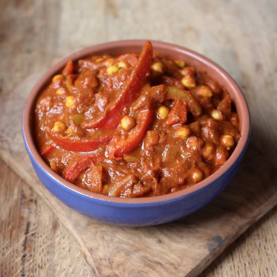 Chickpea & Red Pepper Curry