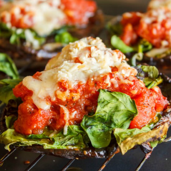 Portobello Mushroom Pizzas