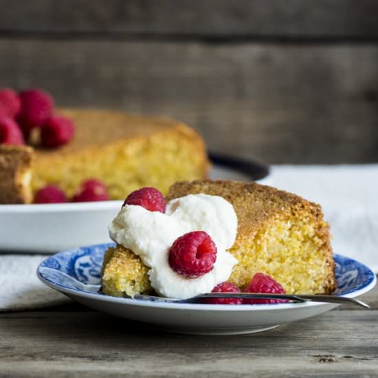 Olive Oil Polenta Cake