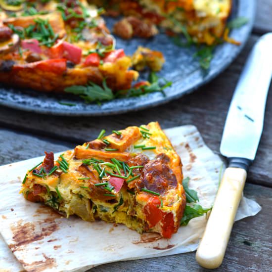 Spanish Tortilla with Sweet Potato