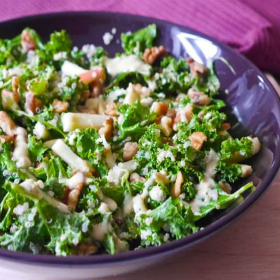 Kale, Apple & Walnut Salad