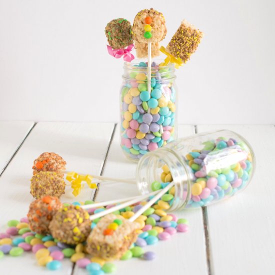 Rice Krispies Treats Spring Pops