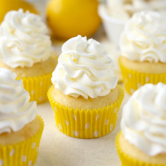 Lemon White Chocolate Cupcakes