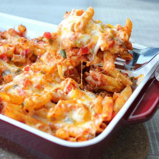 Grilled Chicken and Pasta Casserole