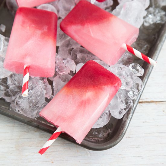 Blood Orange Limeade Popsicles