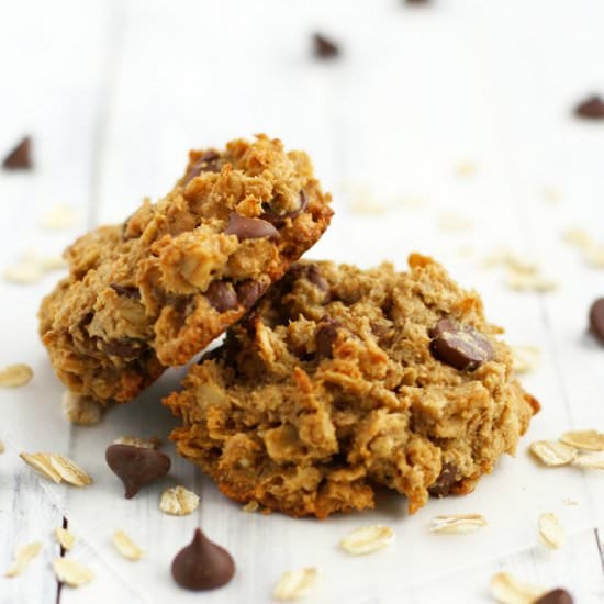 Peanut Butter Oat Breakfast Cookies