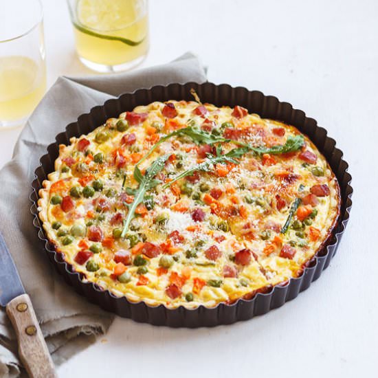 Ham and Cheese Quiche