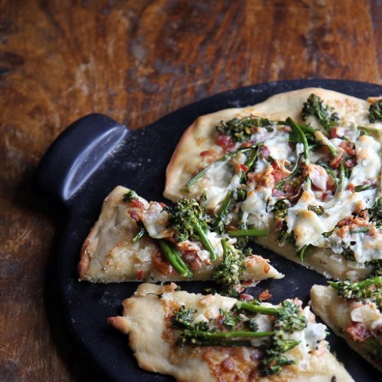 Bacon and Broccolini Flatbread