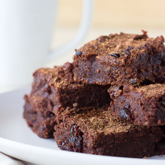 Chilli Cherry Chocolate Brownies