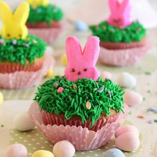 Mini Cadbury Egg Cupcakes