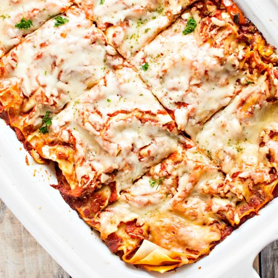 Crockpot Veggie Lasagna