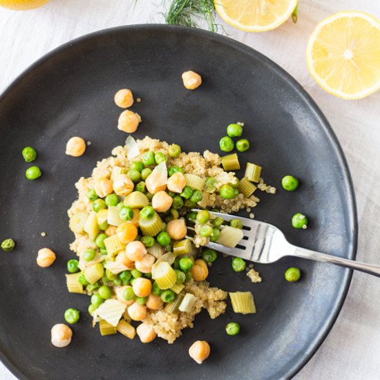 Lemon Butter Garbanzos