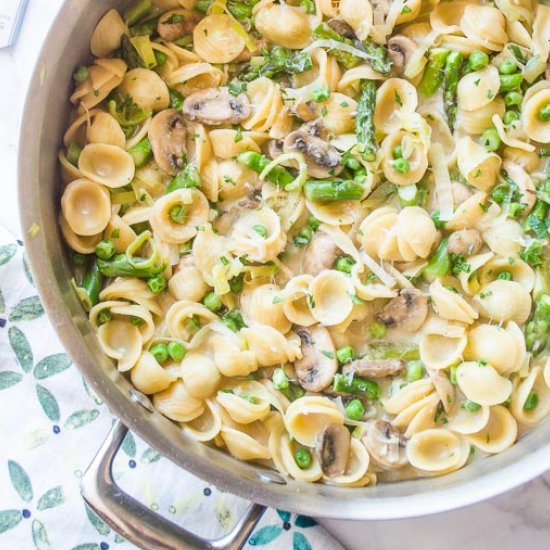 30 Minute Skillet Pasta Primavera