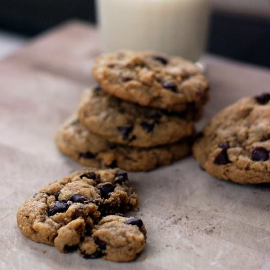 Peanut Butter Chocolate Chip Cookie