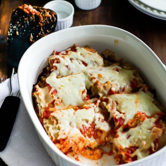 Skinny Lasagna Rolls