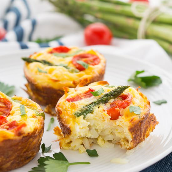 Mini Hash Brown Quiches