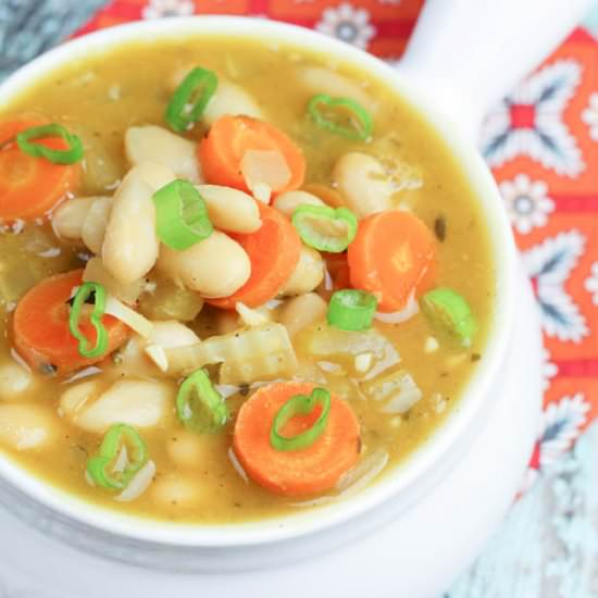 Crock Pot White Bean Soup