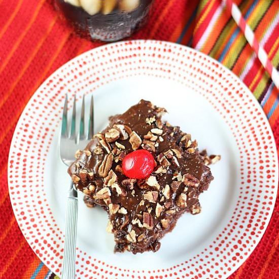 Cherry Coca Cola Chocolate Cake