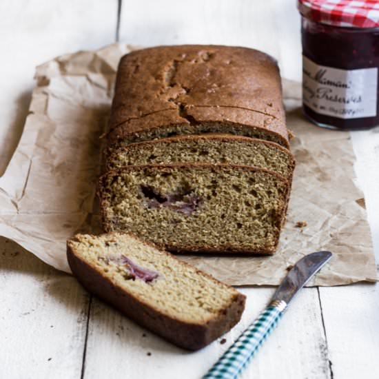 Roasted Strawberry and Yogurt Bread