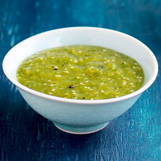 Roasted Tomatillo Mandarin Salsa