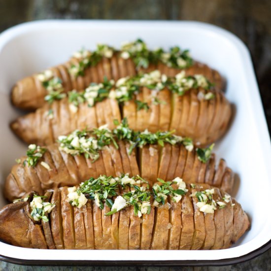 Hasselback Sweet Potatoes