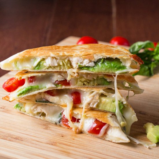 Avocado Caprese Quesadilla