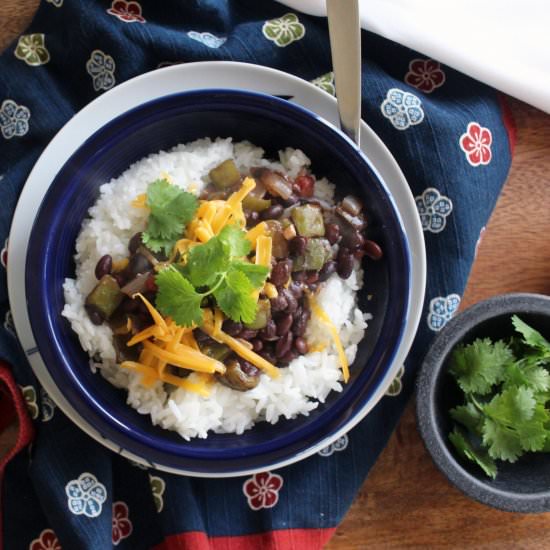 Easy Black Beans and Rice