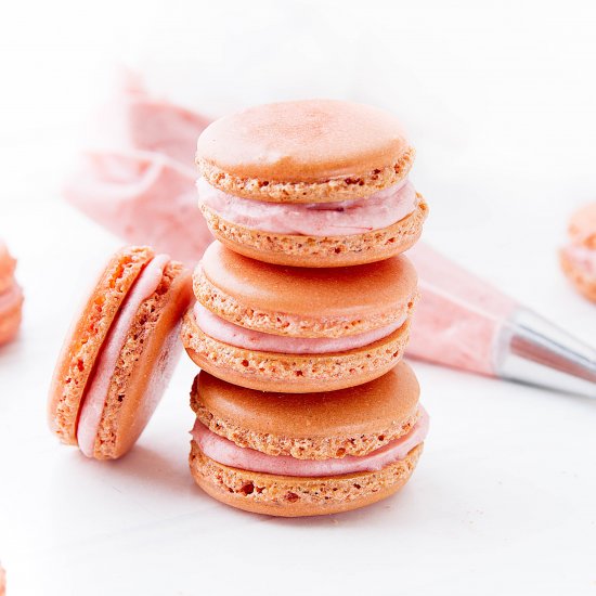 Pink Lemonade Macarons