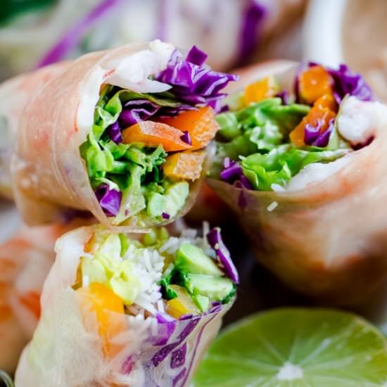 Brown Rice Shrimp Summer Rolls