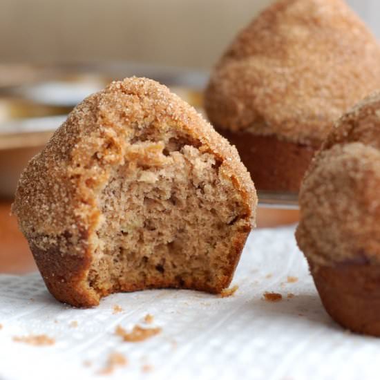 Banana Churro Muffins