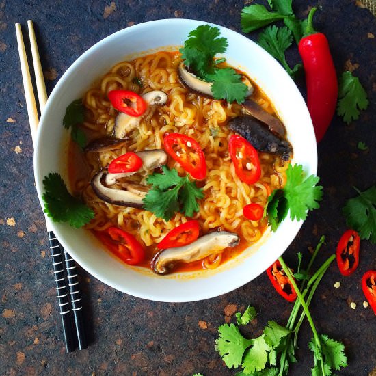 Spicy Mushroom Ramen Bowl