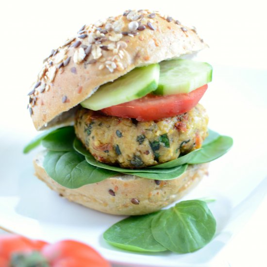 Mediterranean Chickpea Burger