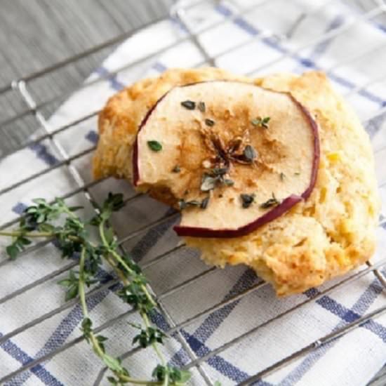 Cheddar Apple Scones