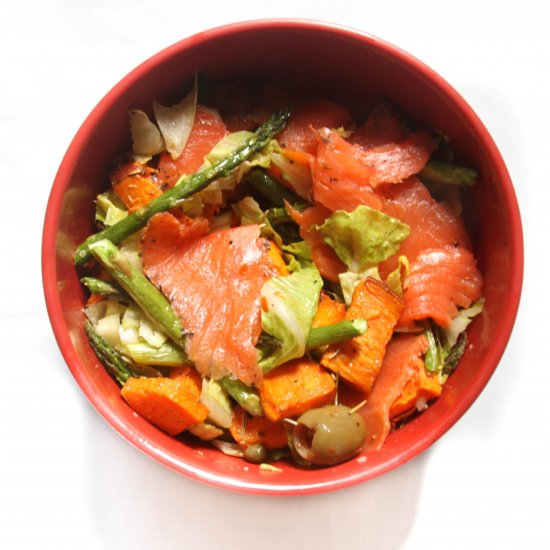 Lox Salad w/ Creamy Lemon Dressing