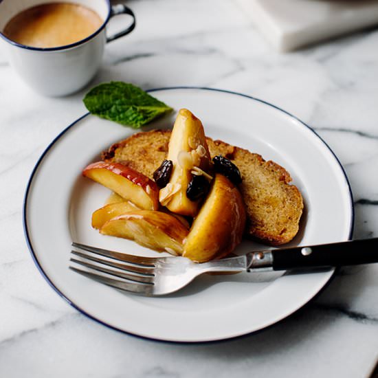 Fried Apples on Toast