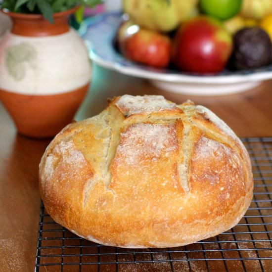 Overnight Sourdough Bread